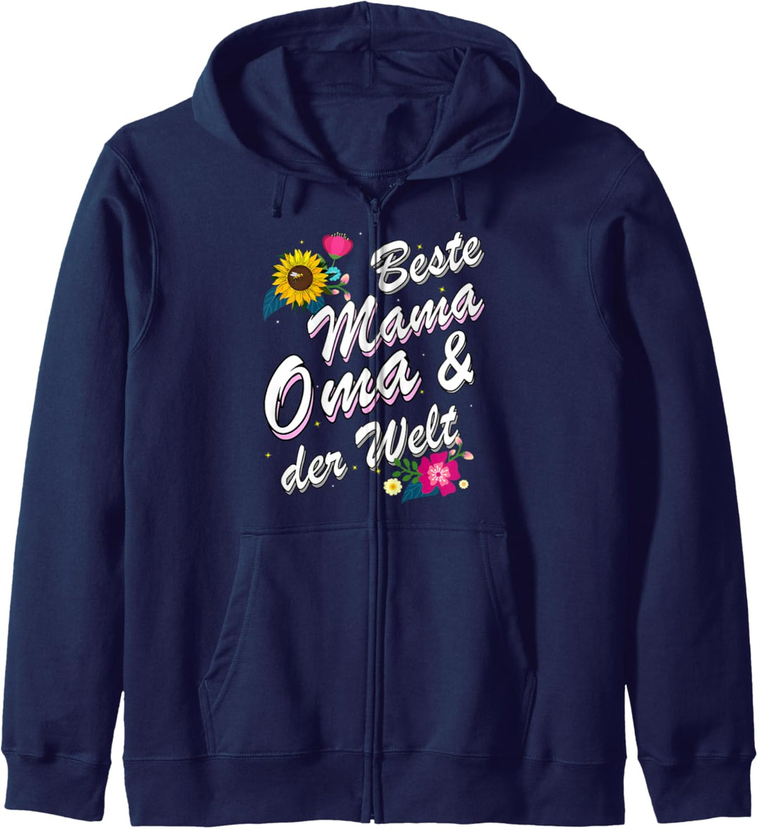 Muttertag Grossmutter Geschenk Weihnachten Beste Mama & Oma Kapuzenjacke