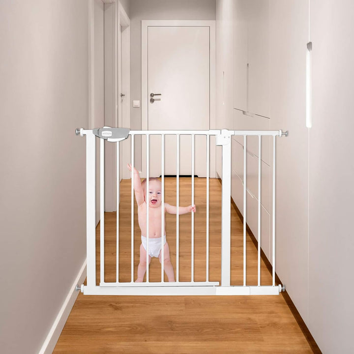 HENGMEI Treppenschutzgitter Türschutzgitter Treppengitter ohne Bohren Türgitter Baby Schutzgitter 85
