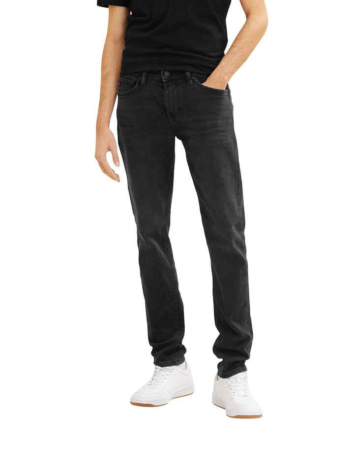 TOM TAILOR Denim Herren Pier Slim Fit Jeans 27W / 32L 10214 - Clean Dark Stone Grey Denim, 27W / 32L