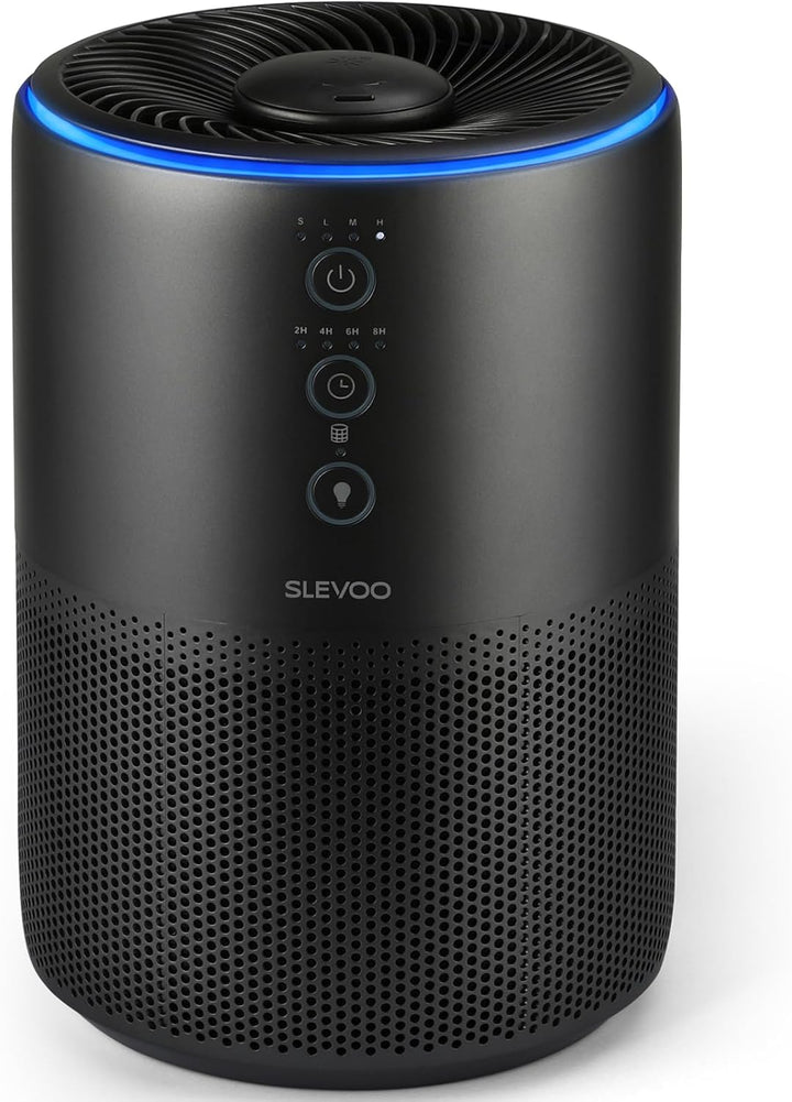 SLEVOO Air purifiers for home, Pet Hair Allergy, Low Power High Torque Motor, 3-in-1 HEPA air purifi