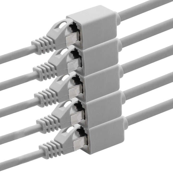 1aTTack.de 618258 CAT7 Cat.7 Verlängerung Adapter - 2m - Ethernetkabel Lankabel Netzwerkkabel 10 Gb/