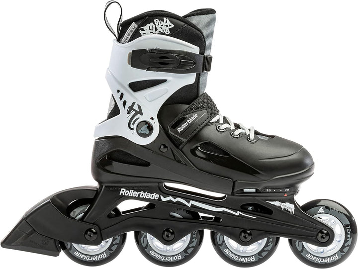 Rollerblade Jungen Fury Inlineskate, Black/White, 230