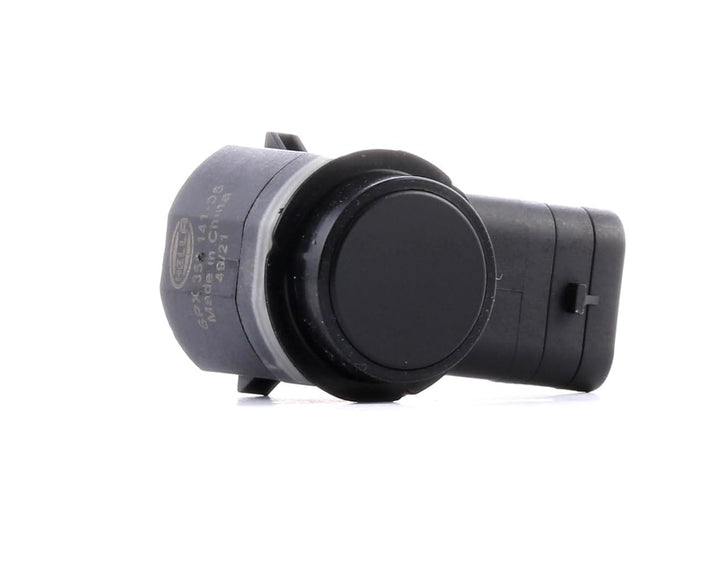 HELLA 6PX 358 141-051 Sensor, Einparkhilfe - gewinkelt - 3-polig - gesteckt - lackierbar - mit Befes