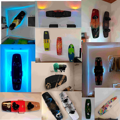 Clipboart® Standard Wandhalterung - schwarz - Halterung - Snowboard - Wakeboard - Kiteboard - Balanc