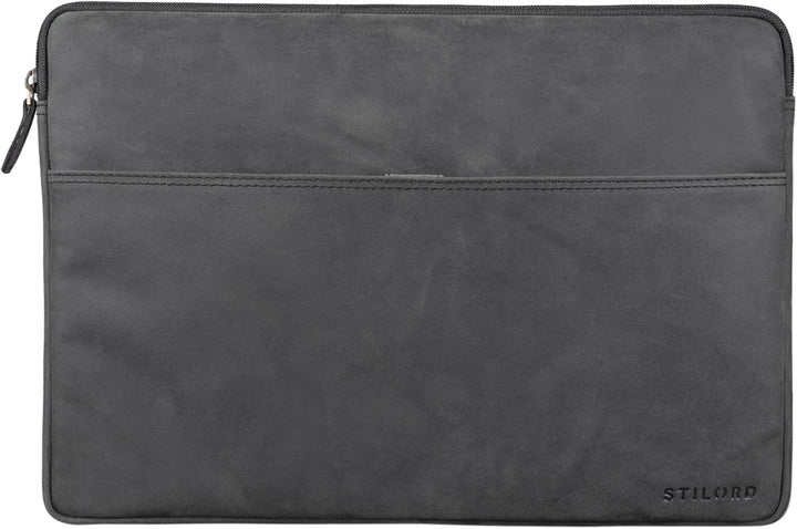 STILORD Murphy Laptoptasche 15.6 Zoll Leder Vintage Sleeve ideal als MacBooktasche 16 Zoll Laptop Hü