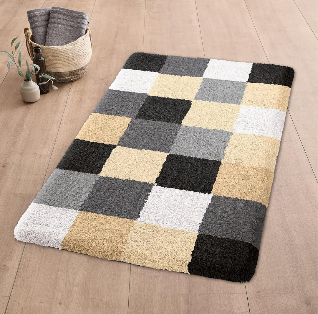 Kleine Wolke 5426926129 WC-Vorleger Caro 55 x 55 cm schwarz Schwarz 55 x 55 cm, Schwarz 55 x 55 cm