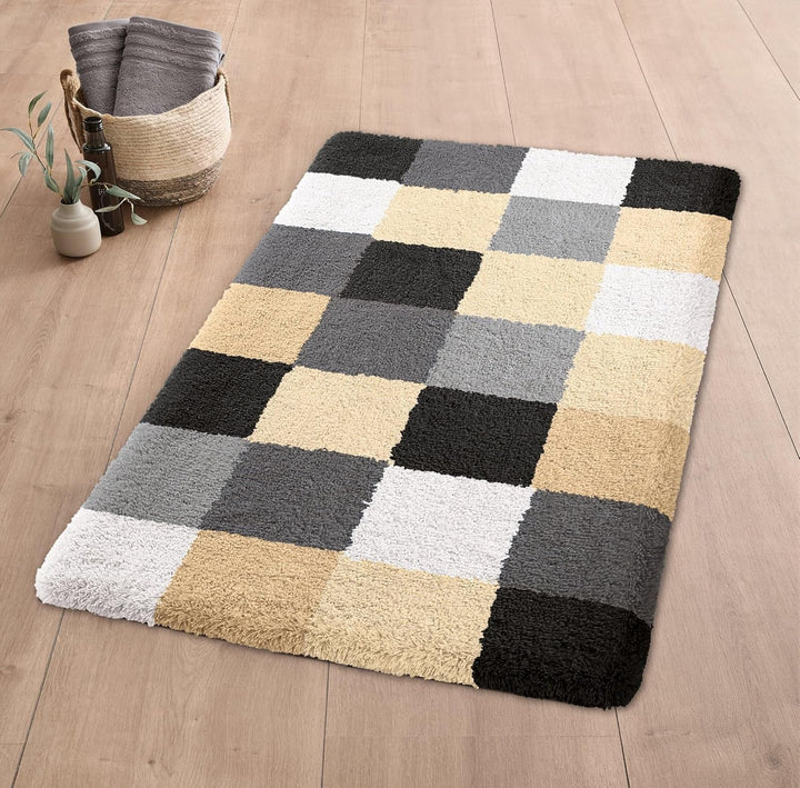 Kleine Wolke 5426926129 WC-Vorleger Caro 55 x 55 cm schwarz Schwarz 55 x 55 cm, Schwarz 55 x 55 cm