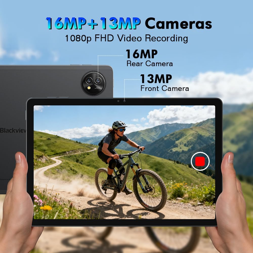 Blackview Tablet mit Tastatur Maus Stift Kopfhorer, 11 Zoll 2K FHD+ Android 15 Tablets 5G, 24GB+256G