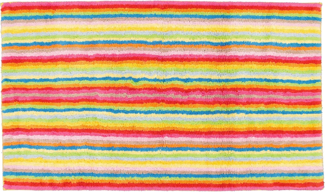 Cawö Home Badteppiche Life Style Streifen 7008 Multicolor - 25 70x120 cm, 70x120 cm