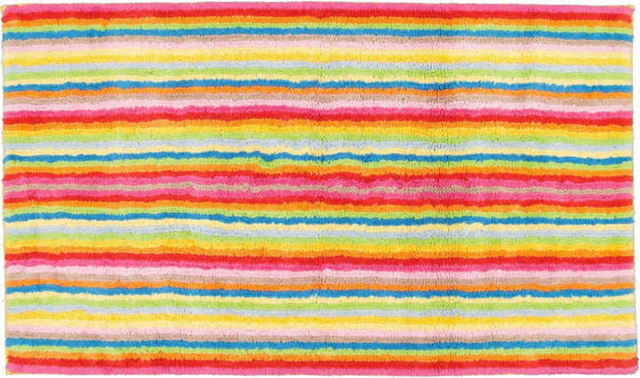 Cawö Home Badteppiche Life Style Streifen 7008 Multicolor - 25 70x120 cm, 70x120 cm