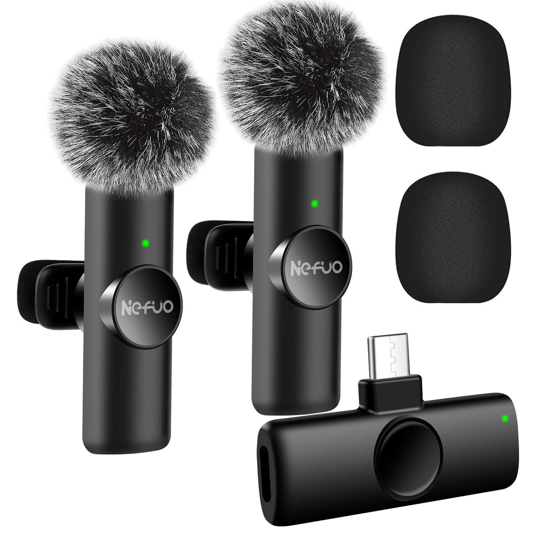 Kabelloses Lavalier Mikrofon für iPhone/iPad/Android, Plug-Play Professionelles Lavalier Wireless Mi