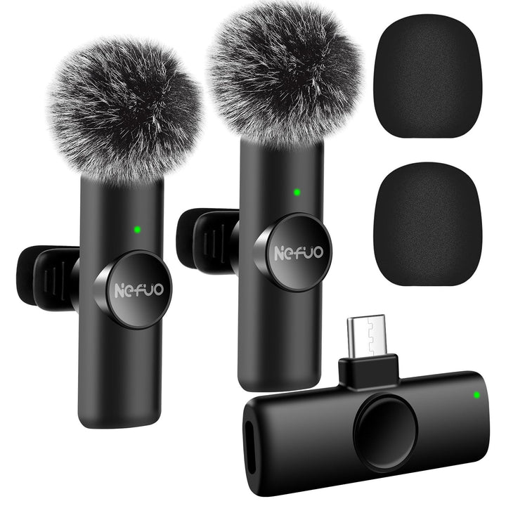 Kabelloses Lavalier Mikrofon für iPhone/iPad/Android, Plug-Play Professionelles Lavalier Wireless Mi