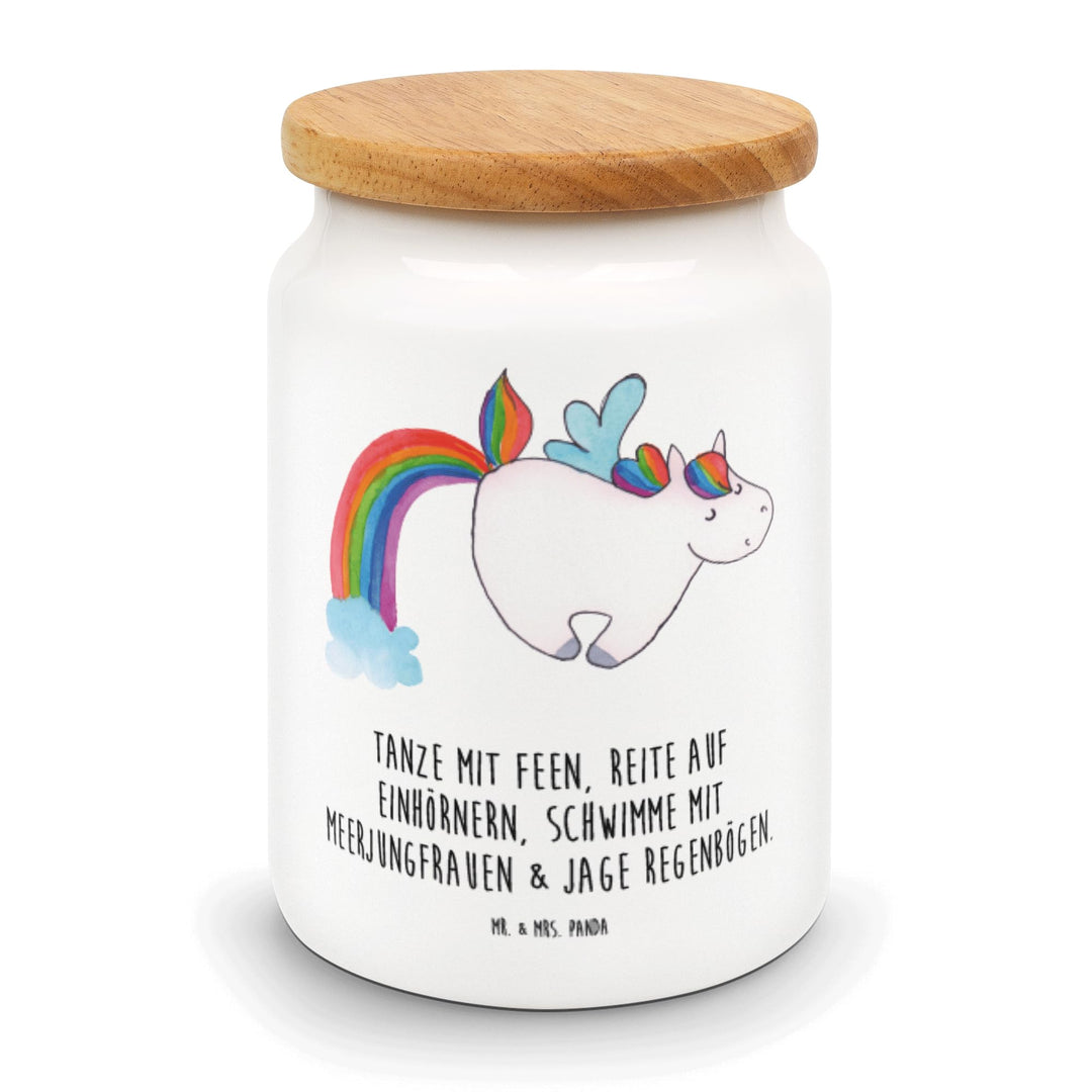 Mr. & Mrs. Panda Kaffeedose Einhorn Fliegendes Pferd - Geschenk, Realität, behälter, Unicorn, Glitze