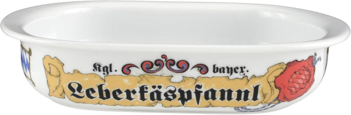 Seltmann Weiden 001.461759 Compact Bayern - Auflaufform/Ofenform - oval - 22x14,5 cm - Porzellan 1 S