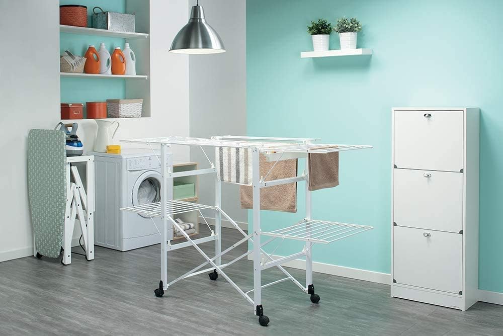 Foppapedretti 9900420000 Wäscheständer Gulliver Alluminio Weiss Singles, Weiss Singles