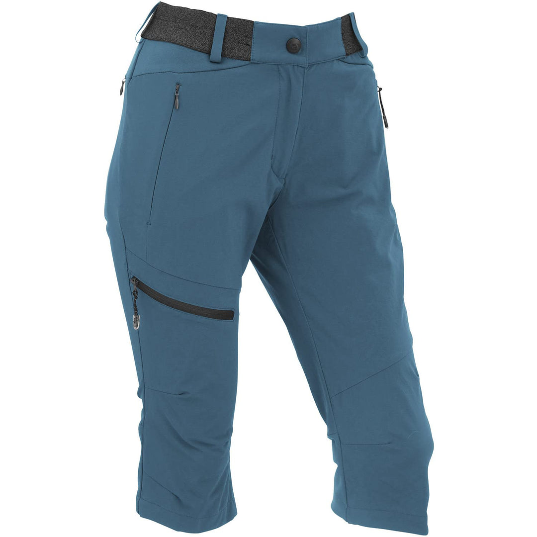 Maul Entlen Ultralight-Caprihose Damen Wanderhose schwarz 34 Blau, 34 Blau