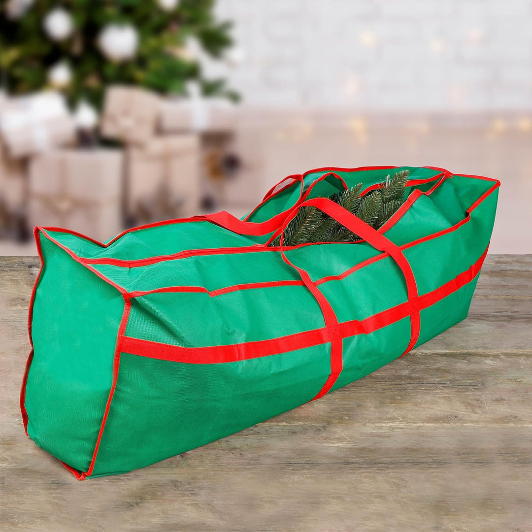 Weihnachtsbaumhülle mit Reissverschluss - 120 x 43 cm - Aufbewahrungstasche für künstliche Tannenbäu