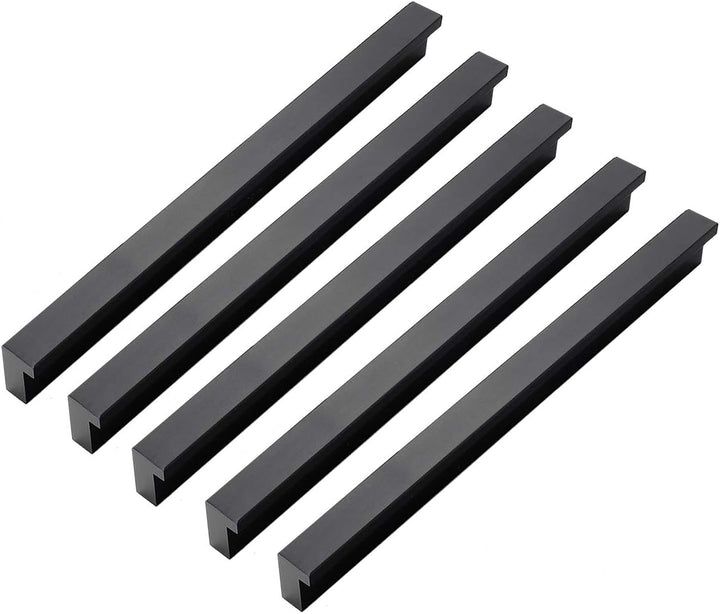 Qrity 10 Stück Aluminiumlegierung Möbelgriff Stangengriff Bohrlochabstand 288 mm Küchengriff Schrank