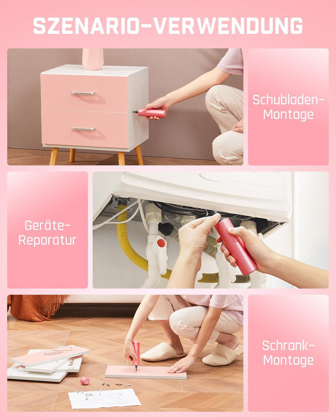 Fanttik NEX S1 Capsule 3,7V Akkuschrauber, 5Nm Max Akku Schraubendreher, 320 Umdrehungen, S2 Magnetb