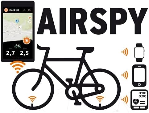 SKS GERMANY AIRSPY AV & SV Reifendrucksensor für Fahrräder (Staub- & wasserdicht, Digitalmanometer,