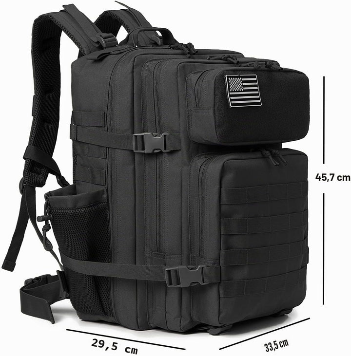 QT&amp;QY Taktischer MilitäR Rucksack Herren Gross 25l/35l/45L Bundeswehr Rucksack 3 Tage Molle Armee Ru