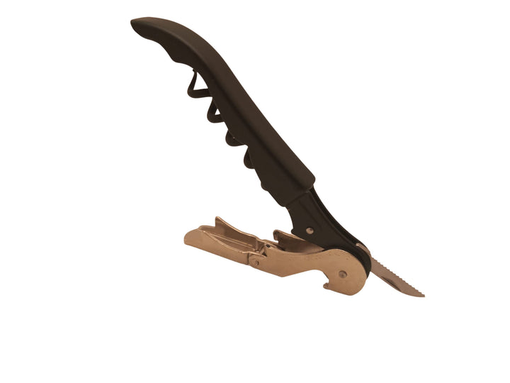 Korkenzieher/Kellnermesser für linkshändige. Pulltap's Classic 500 (Schwarz), Schwarz