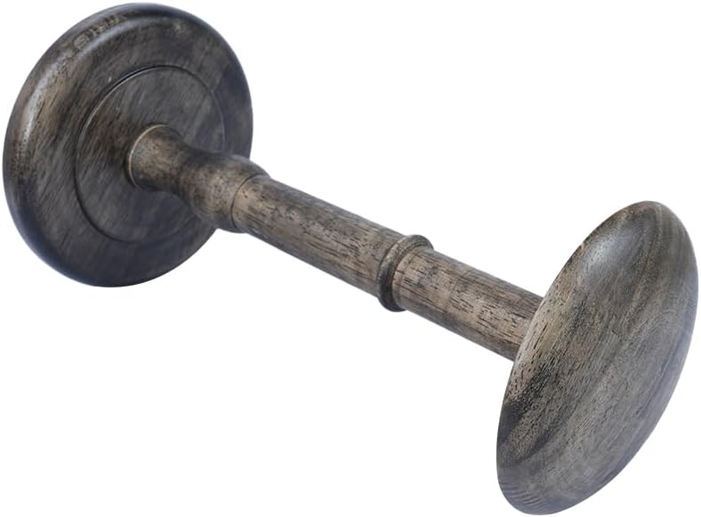 Sarini Vintage Hutständer, Freistehender Perückenständer aus Holz, Hutständer für den Tisch, Elegant