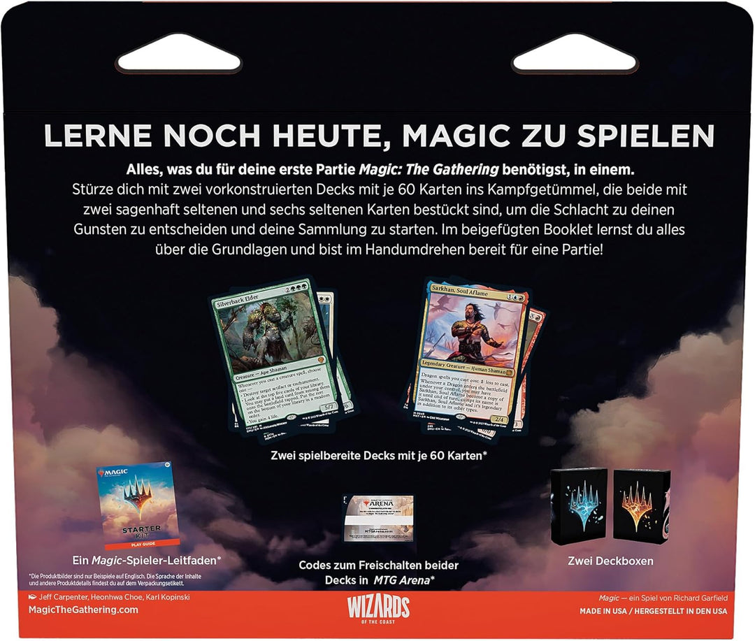 Magic: The Gathering Einsteigerpaket2023– Spielen lernen mit 2spielfertigen Decks+ 2Codes, um online