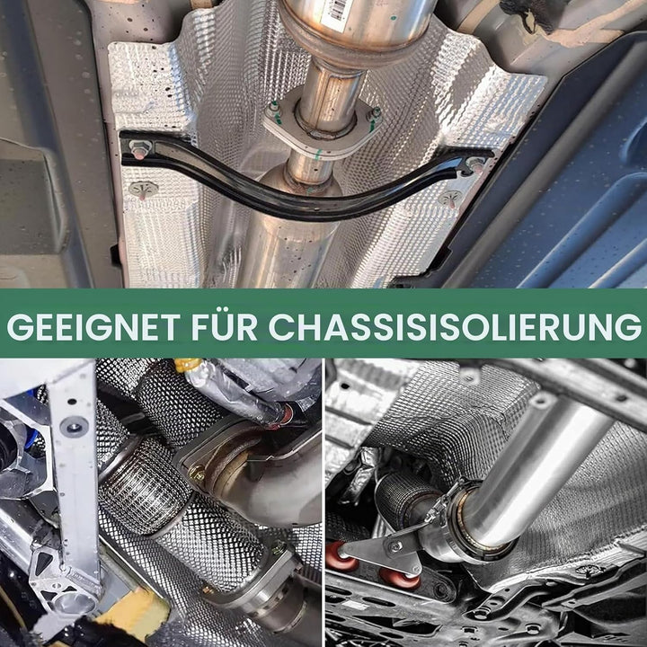 Hitzeschutzblech, 100cm x 40cm Aluminium Hitzeschutzmatte Hitzeschutzblech Auspuff Kann Geschnitten