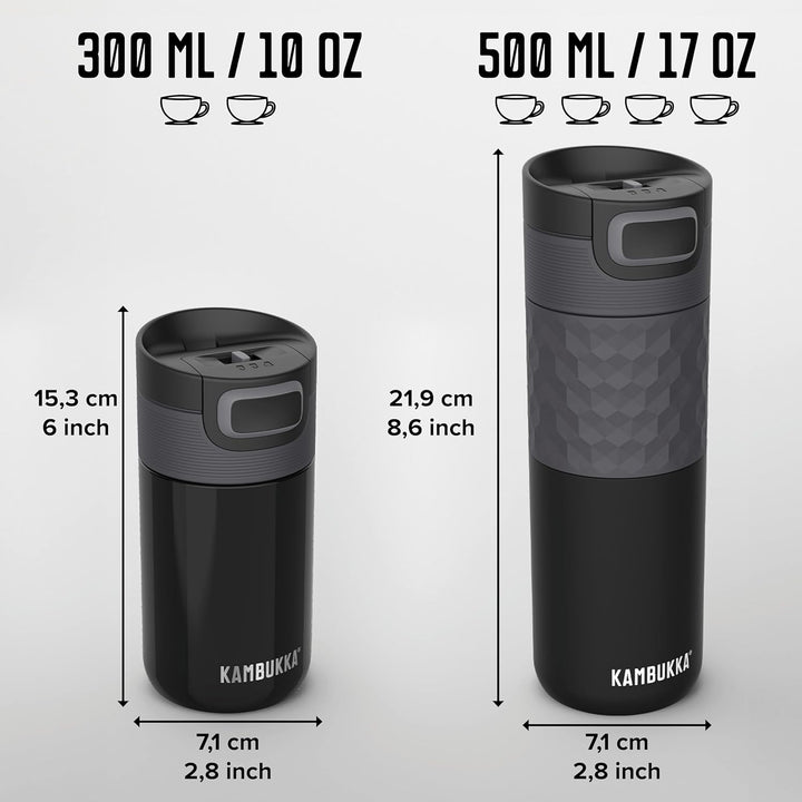 Kambukka Thermobecher 300ml - Kaffeebecher to go aus Edelstahl - Auslaufsicher & dicht - Isolierbech