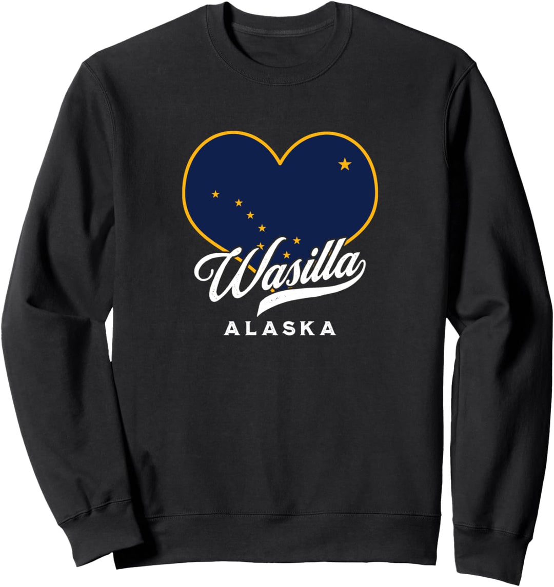 Wasilla Alaska USA Staatsflagge Big Dipper Vacation Souvenir Sweatshirt
