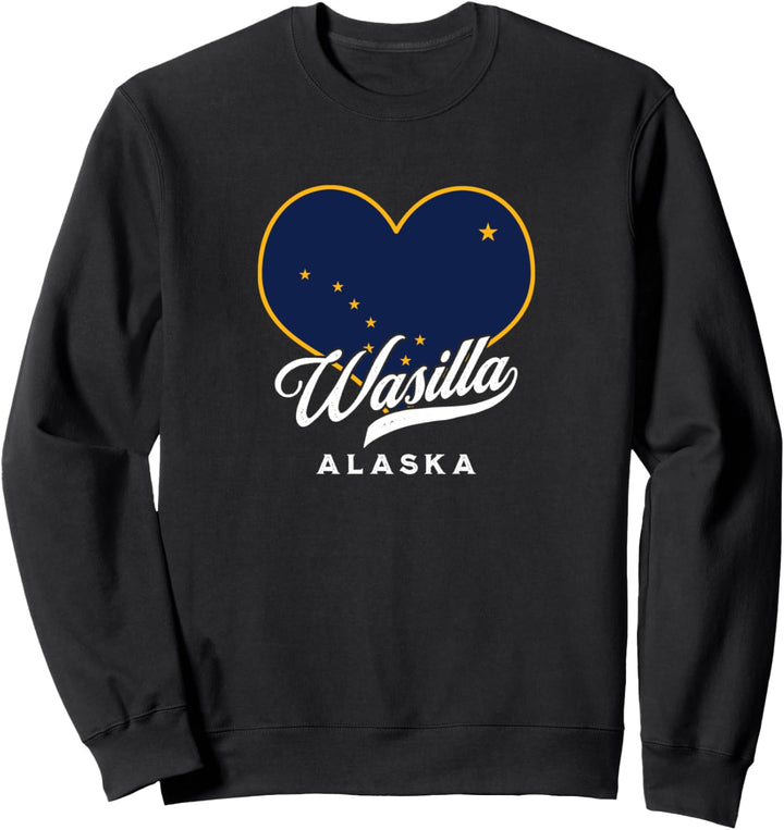 Wasilla Alaska USA Staatsflagge Big Dipper Vacation Souvenir Sweatshirt