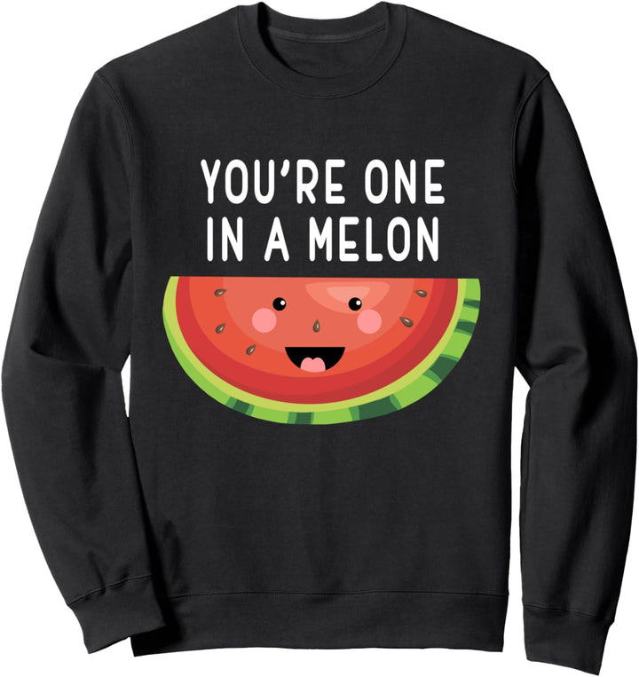 Lustige Wassermelone Melone Frucht Veganer Geschenk Sweatshirt