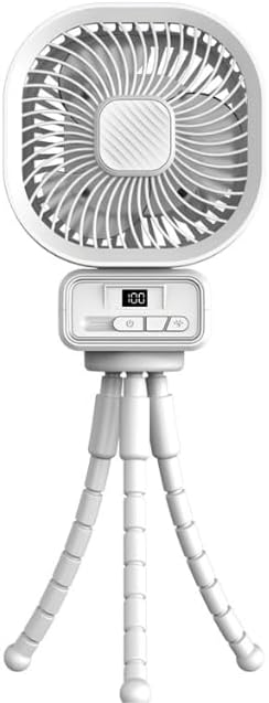 Tragbarer Ventilator Kinderwagen mit 10000mAh, 270° Drehung Ventilator Klein mit 3 Geschwindigkeiten