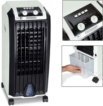 MONZANA® Aircooler 4in1 5L Tank Timer 3 Stufen Mobiler Luftkühler Ionisator Luftbefeuchter Ventilato