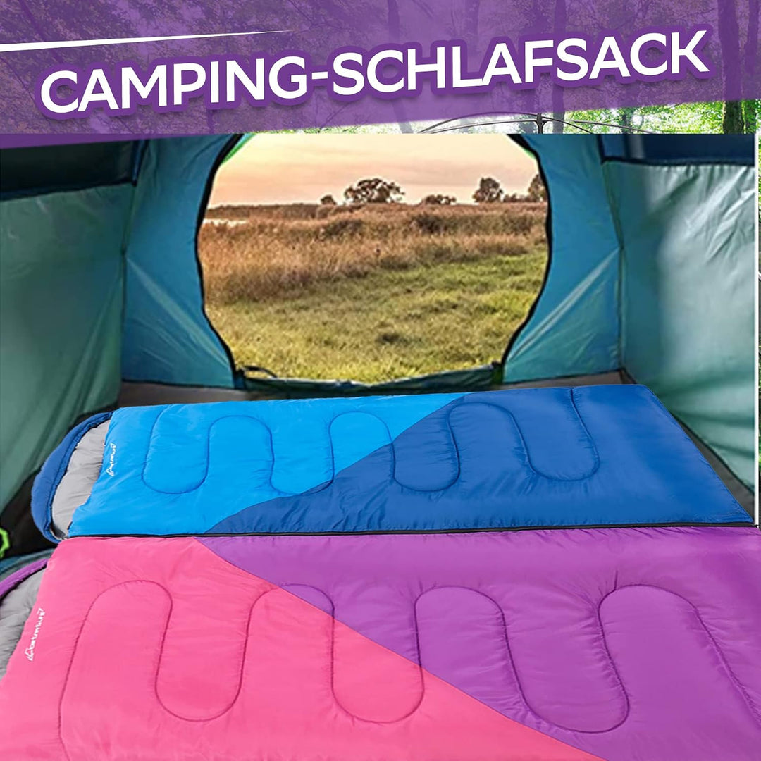 Clostnature Leichter Schlafsack für Camping – Outdoor Lässiger Deckenschlafsäcke mit Kleines Packmas