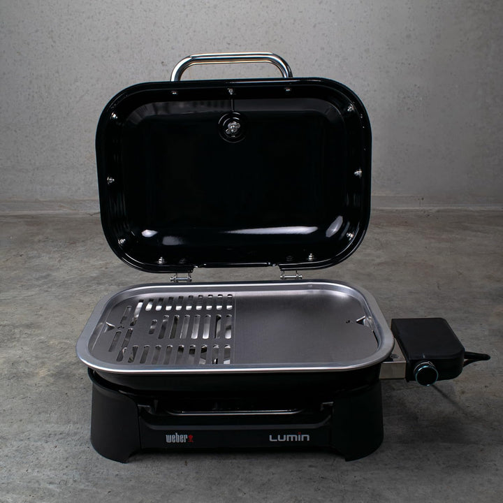 Grillrost.com Das Original Robuste Edelstahl-Plancha - Hochwertige Grillplatte für den Weber Lumin C