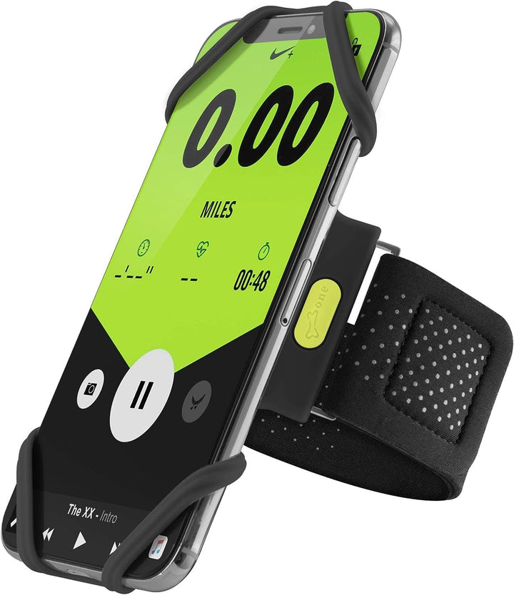 BONE Laufarmband, Sportarmband, iPhone-Halterung zum Laufen, universelles Lauf-Handy-Armband für App
