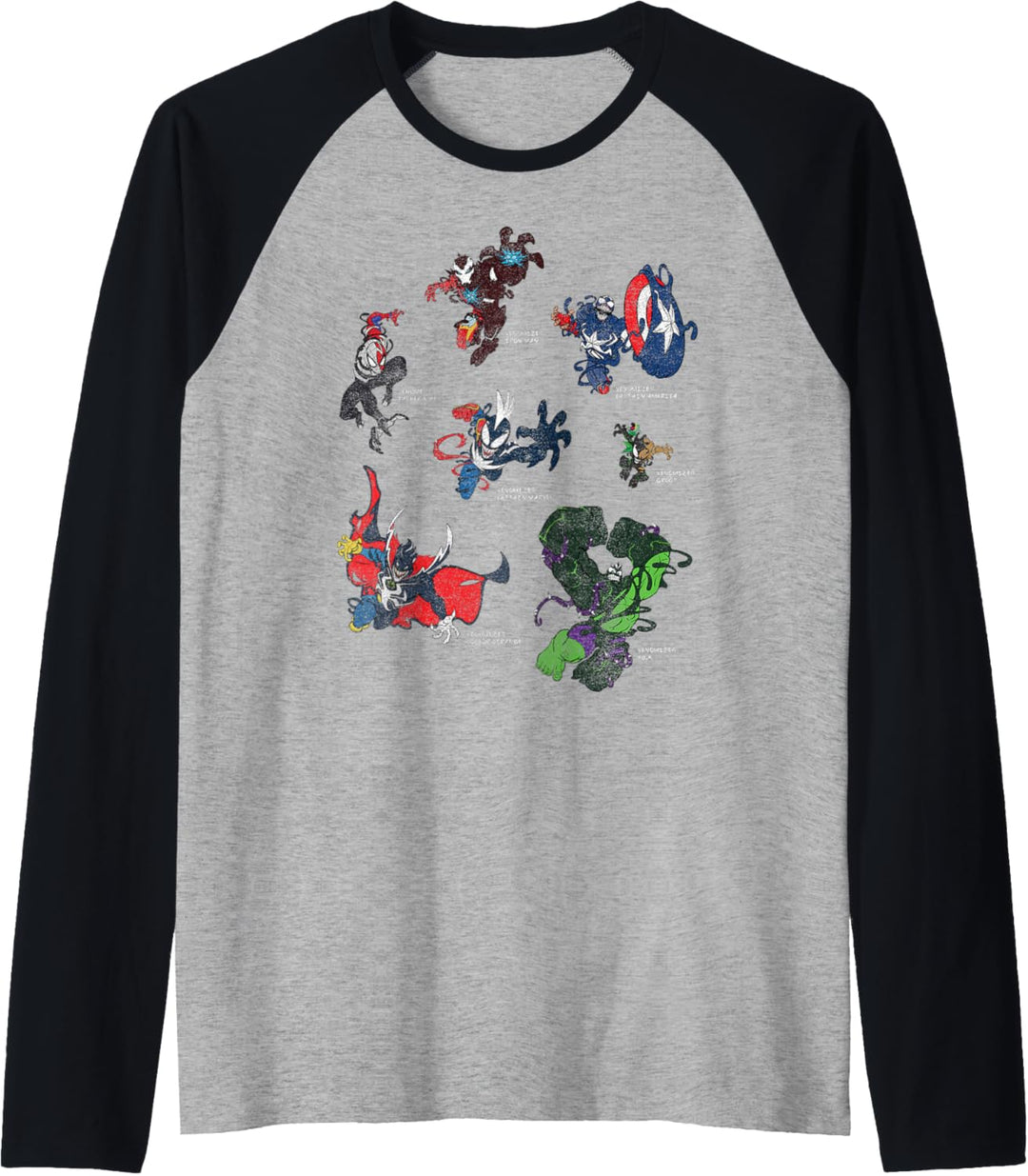Marvel Venomized Heroes Raglan