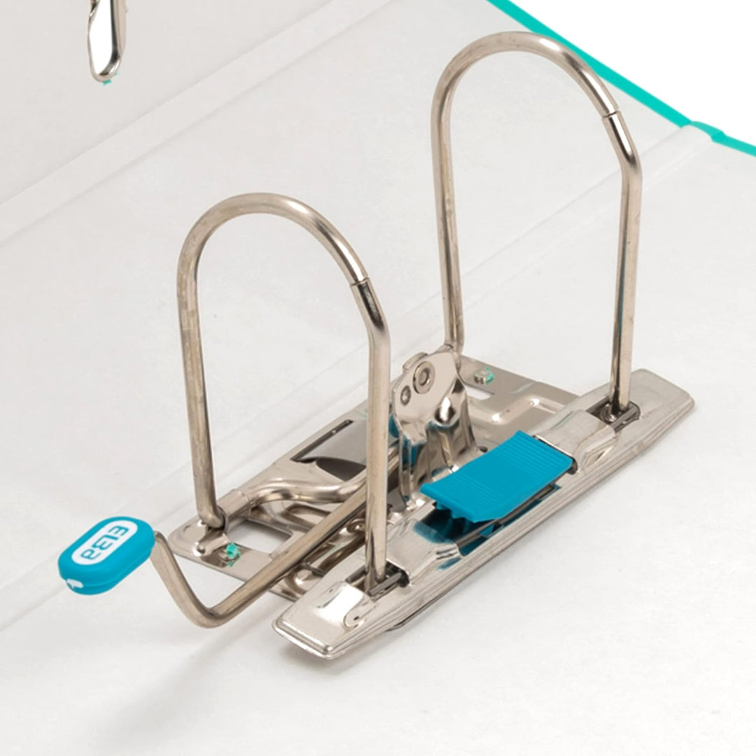 Elba Ordner A4, Smart Pro, 8 cm breit, Kunststoff aussen, mint, 10 Stück mint A4, breit, mint A4, br