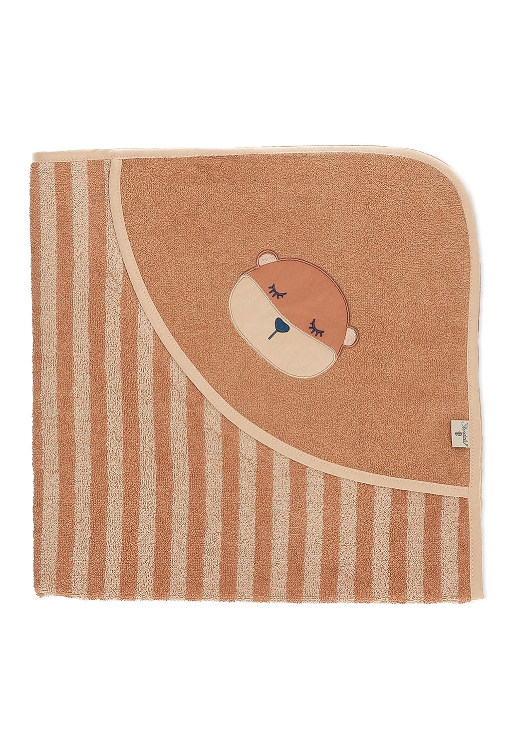 Sterntaler Baby Unisex Badetuch Baby GOTS Otti - Badeponcho Baby, Kapuzenhandtuch, Badehandtuch Kind