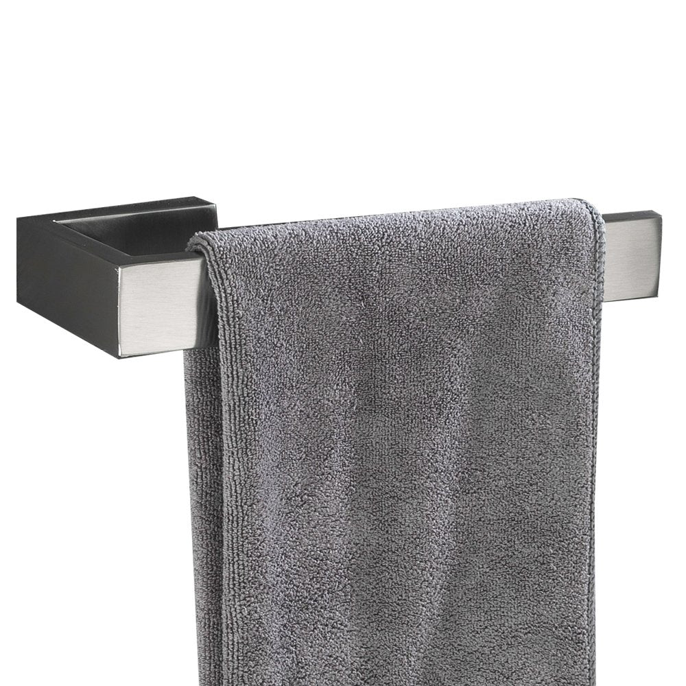 Flybath Handtuchhalter Wand Bad Küche 304 Edelstahl Gebürstet Silber 21 cm | Rostschutz, Robust, Bad