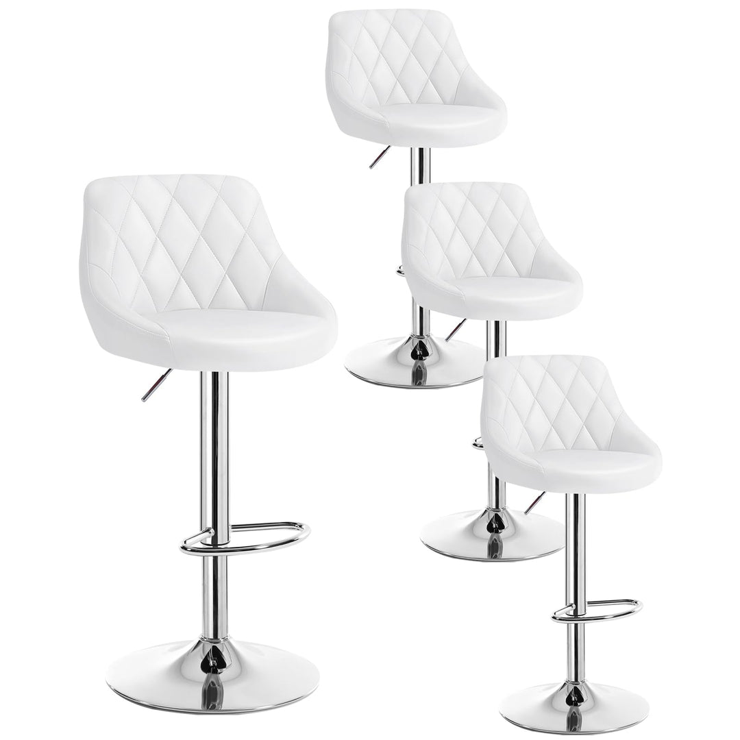 WOLTU 4er Set Barhocker Bistrohocker Tresenhocker Barstuhl Höhenverstellbar, Drehbar, Sitzfläche aus