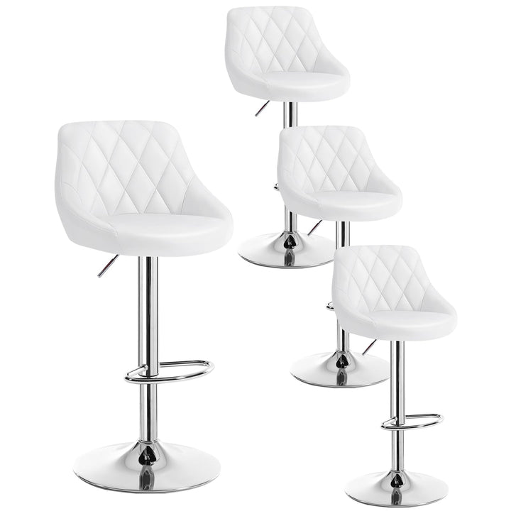 WOLTU 4er Set Barhocker Bistrohocker Tresenhocker Barstuhl Höhenverstellbar, Drehbar, Sitzfläche aus