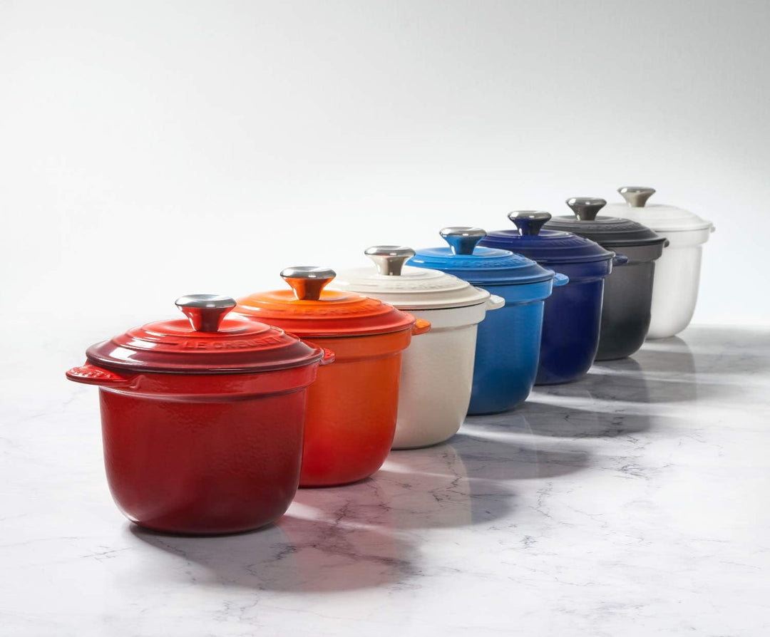 Le Creuset Cocotte Every aus Gusseisen mit Poteriedeckel, 18 cm, 2 Liter, Kirschrot, 41110180600460,
