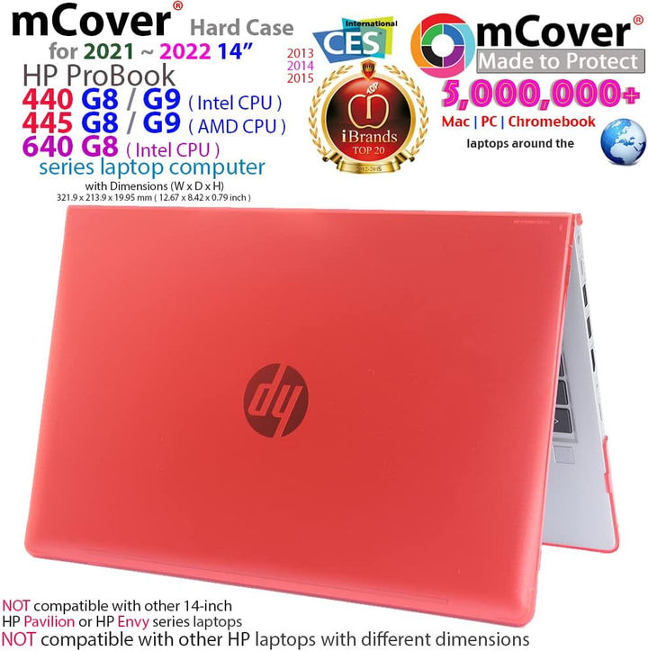 mCover Nur kompatibel mit HP ProBook 440 G8 / G9 und 445 G8 / G9 Serie 2021 - 2022 Notebook-PCs (nic
