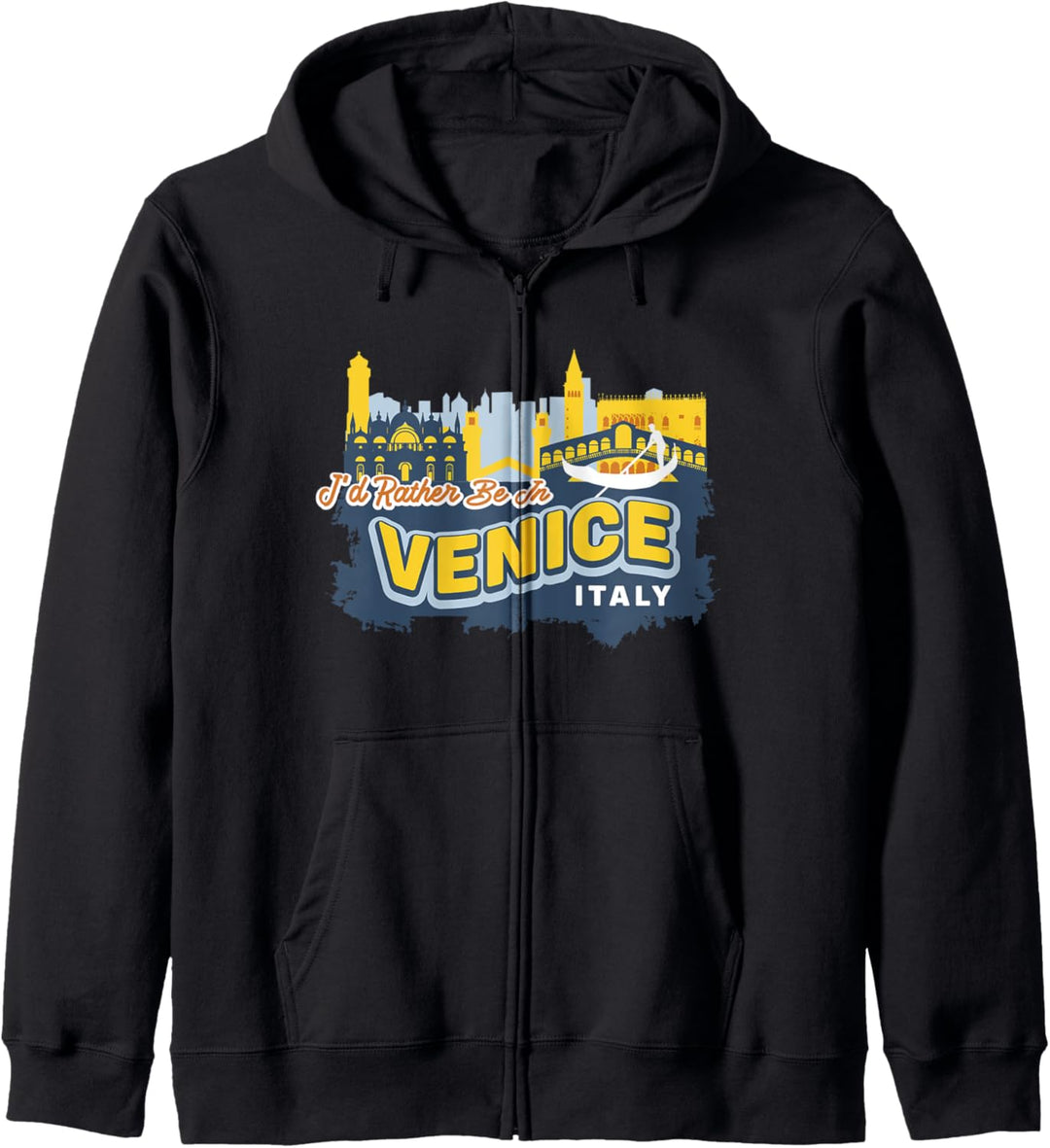 Ich wäre lieber in Venedig Italien Vintage Souvenir Kapuzenjacke