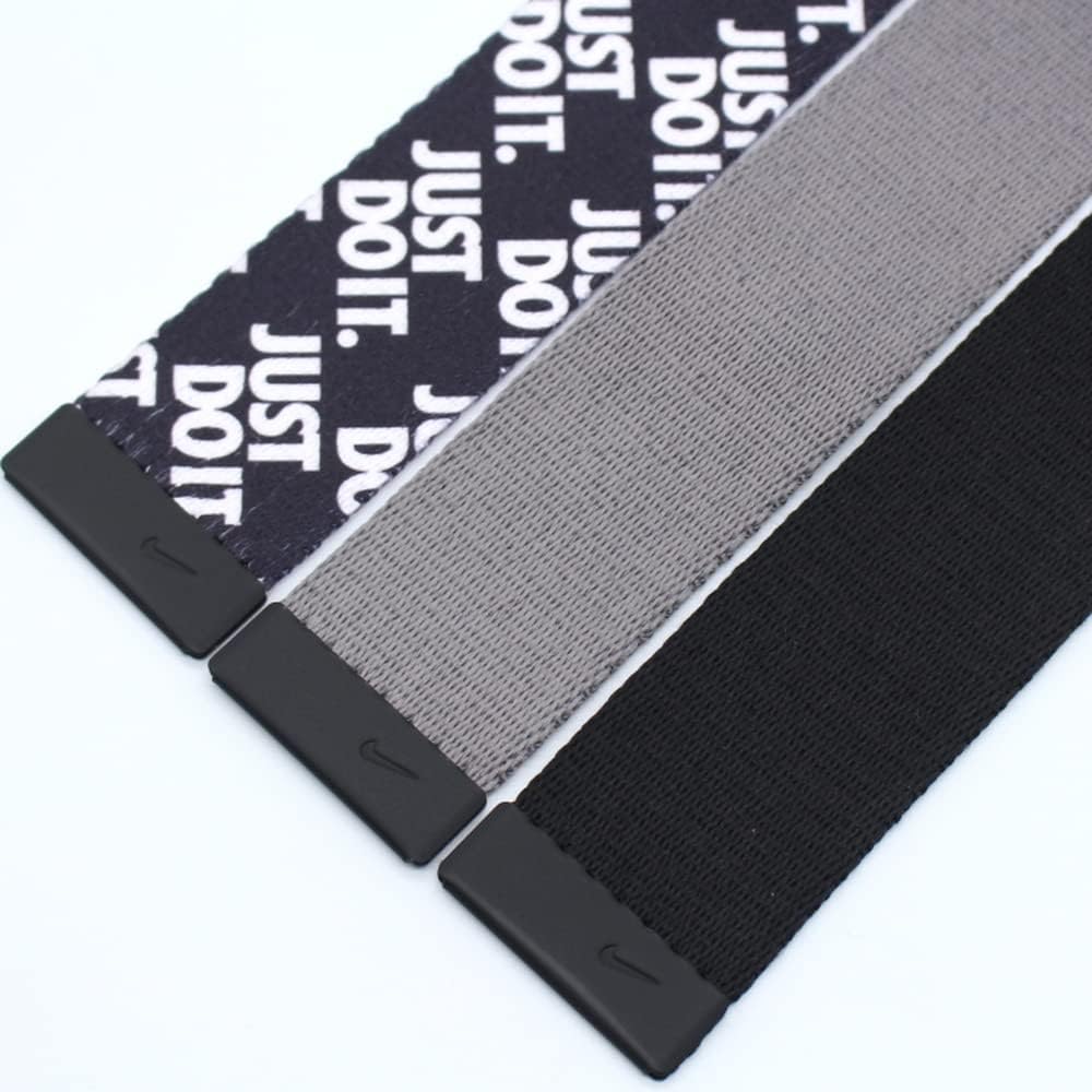 Nike Herren 3 Pack Web Belt Gürtel Einheitsgrösse Grau, Einheitsgröße Grau
