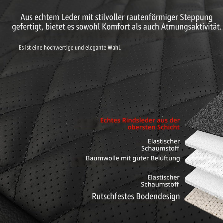 1 Stück Echtes Rindsleder sitzbezug Auto vordersitze,sitzkissen Auto fahrersitz,Echtes Leder Set,Kfz