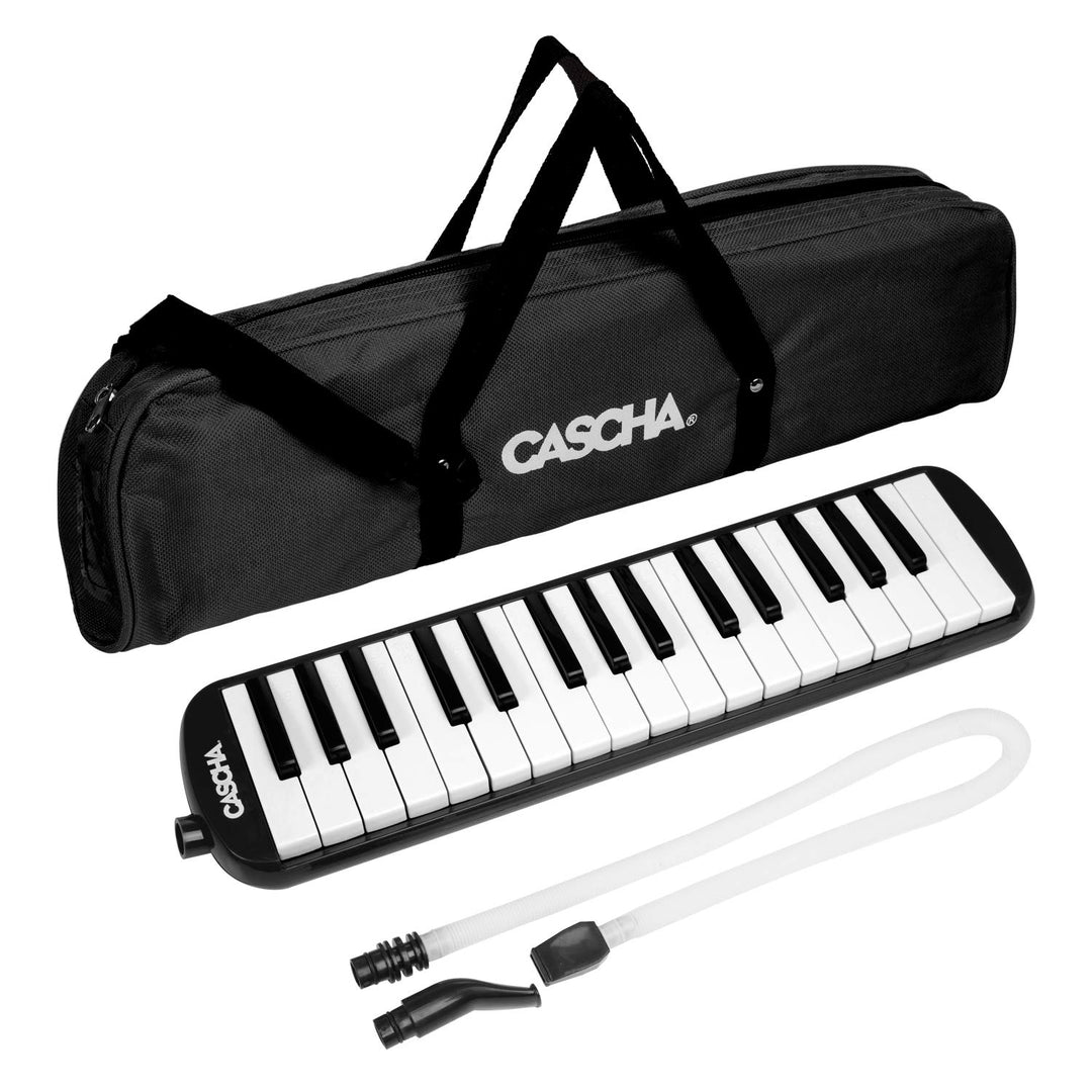 CASCHA Professional Melodica für Einsteiger und Fortgeschrittene, Blasinstrument mit Tragetasche und